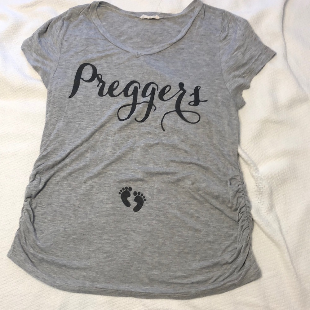 Gray maternity shirt